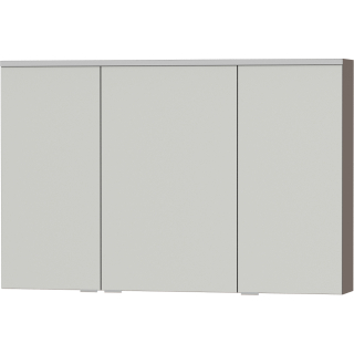 OPTIMA X LED-Spiegelschrank 3 türig 1000x658x168mm, braun lackmatt
