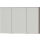 OPTIMA X LED-Spiegelschrank 3 türig 1000x658x168mm, braun lackmatt