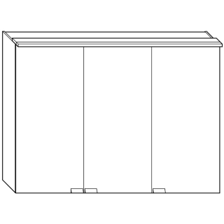 Spiegelschrank Burgbad RC 40 SS2031100 B 1100 mm, H 800 mm, T variabel.