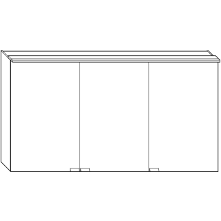 Spiegelschrank Burgbad RC 40 SS2331500 B 1500 mm, H 800 mm, T Variabel mm