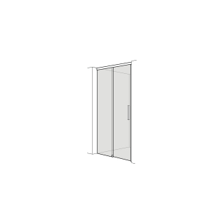Gleittüre Alterna livain Nische, 2-teiligHöhe bis 210 cm