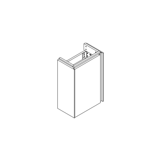 Waschtischmöbel Alternaverso S, Breite 38,3 cmHöhe 55 cmTiefe 22,1 cm