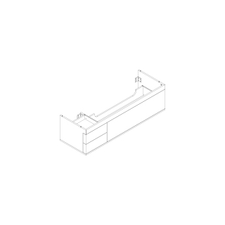 Waschtischmöbel Alternalogica plus, Breite 146,6 cmHöhe 40,2 cmTiefe 48,2 cm