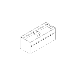 Waschtischmöbel Alternaelena s, Breite 115,7 cmHöhe 45 cmTiefe 44,5 cm