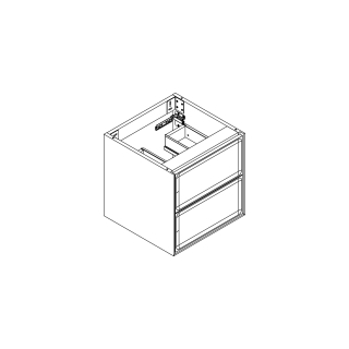 Waschtischmöbel Alternaelena plus, Breite 45,7 cmHöhe 45 cmTiefe 44,6 cm