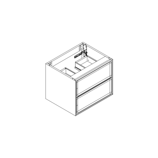 Waschtischmöbel Alternaelena plus, Breite 55,7 cmHöhe 45 cmTiefe 44,6 cm