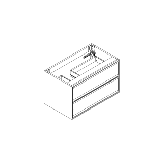 Waschtischmöbel Alternaelena plus, Breite 75,7 cmHöhe 45 cmTiefe 44,6 cm