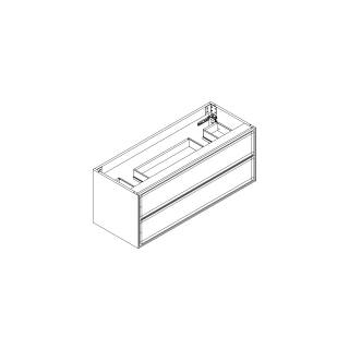 Waschtischmöbel Alternaelena plus, Breite 115,7 cmHöhe 45 cmTiefe 44,6 cm