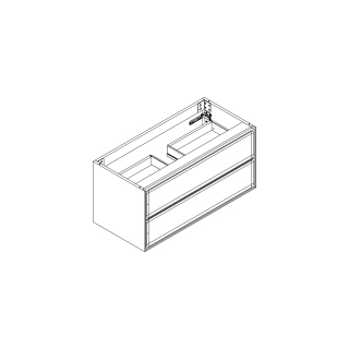 Waschtischmöbel Alternaelena plus, Breite 95,7 cmHöhe 45 cmTiefe 44,6 cm