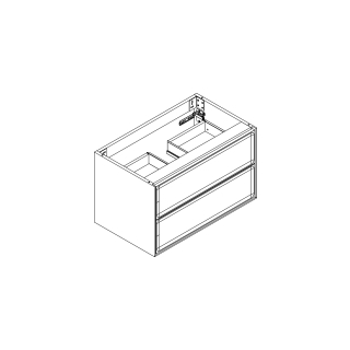 Waschtischmöbel Alternaelena plus, Breite 75,7 cmHöhe 45 cmTiefe 44,6 cm