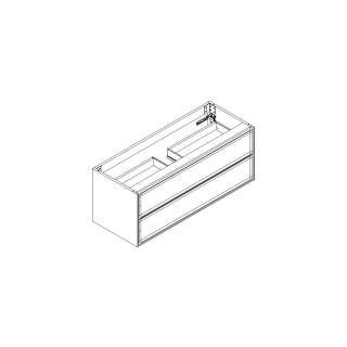 Waschtischmöbel Alternaelena plus, Breite 115,7 cmHöhe 45 cmTiefe 44,6 cm