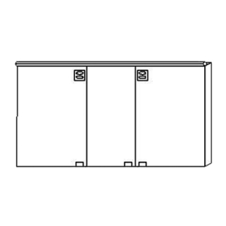 Spiegelschrank STARLIGHT 130 x 73,5 x 11/13,5 cm