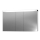 Spiegelschrank EGROSTAR FUTURE 130 x 73,5 x 11 cm, Zintec/