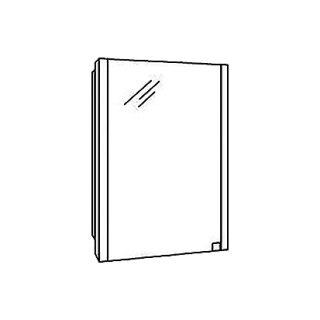Spiegelschrank GLAMOUR 51 x 70 x 11 cm, Zintec/