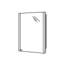 Spiegelschrank GLAMOUR 51 x 70 x 11 cm, Zintec/