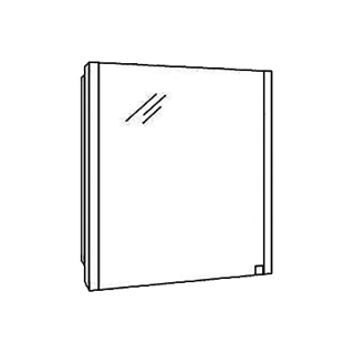 Spiegelschrank GLAMOUR 66 x 70 x 11 cm, Zintec/