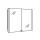 Spiegelschrank GLAMOUR 86 x 70 x 11 cm, Zintec/