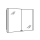 Spiegelschrank GLAMOUR 96 x 70 x 11 cm, Zintec/