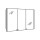 Spiegelschrank GLAMOUR 106 x 70 x 11 cm, Zintec/