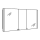 Spiegelschrank GLAMOUR 136 x 70 x 11 cm, Zintec/