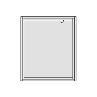 Einbaurahmen ILLUMINATO für Spiegelschrank 60 cm