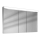 Spiegelschrank LOWLINE LOW 130/3/FL, Aluminiumprofil