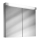 Spiegelschrank LOWLINE LED LOW 80/2/LED, Aluminiumprofil