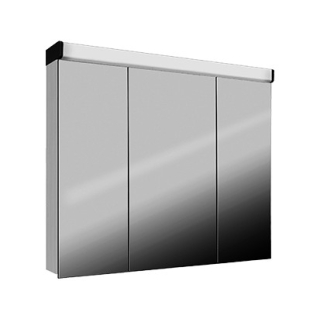 Spiegelschrank Belluna LED 100 x 75,5 x 12,5 cm, nur für