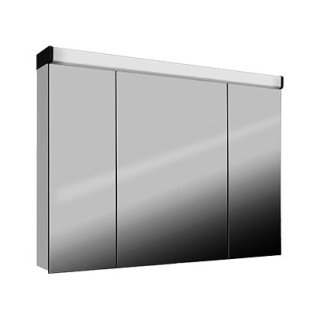 Spiegelschrank Belluna LED 120 x 75,5 x 12,5 cm, nur für